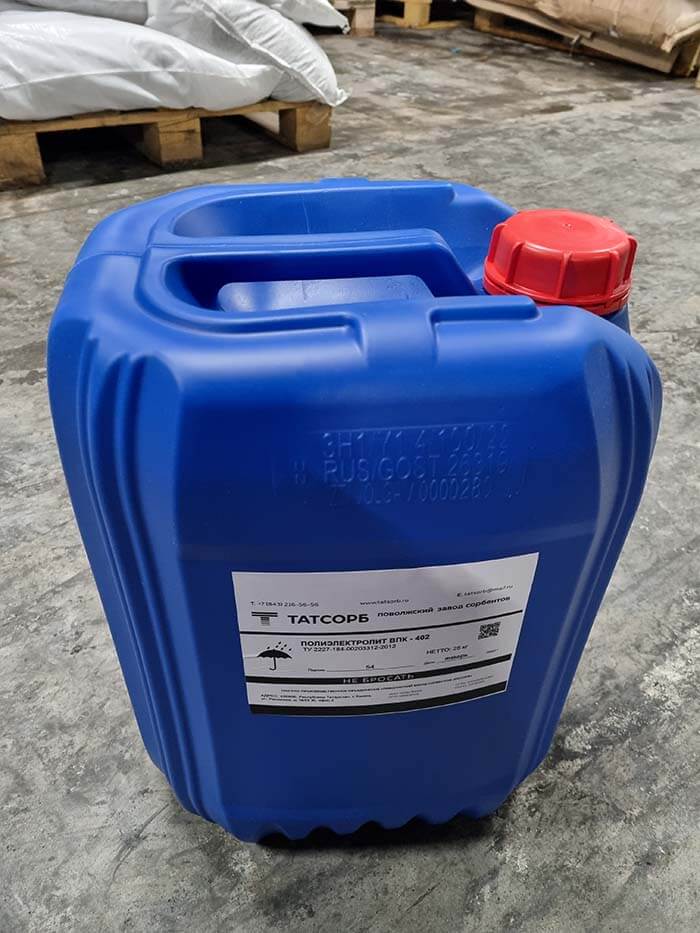 Полиэлектролит ВПК-402 – PolyDADMAC (ПолиДАДМАК)